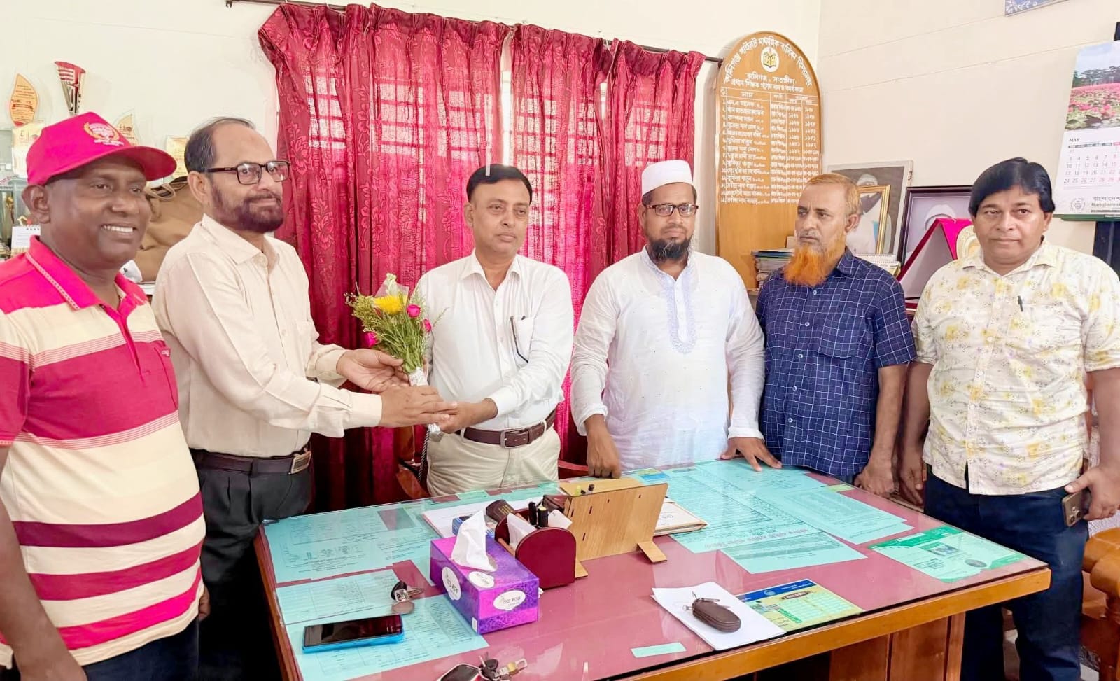 কালিগঞ্জের বালিকা বিদ্যালয়ের সভাপতি মনোনীত প্রেসক্লাবের সভাপতি শেখ সাইফুল বারী সফু