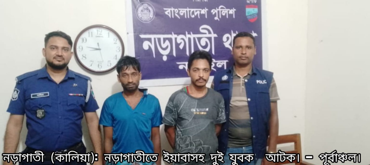 নড়াগাতীতে ইয়াবাসহ দুই যুবক আটক