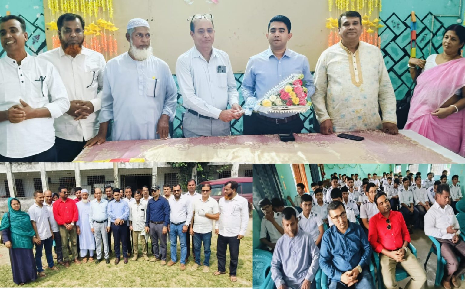 শিক্ষাবান্ধব ইউএনও দেদারুল ইসলামের বিদায়ে আবেগে ভাসল সরকারি ভূষণ হাইস্কুল