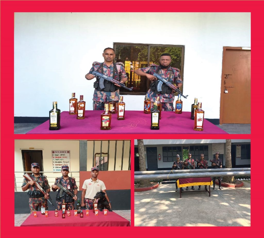 যশোর বিজিবি’র অভিযানে মাদকদ্রব্য ও কসমেটিক্স সামগ্রী আটক