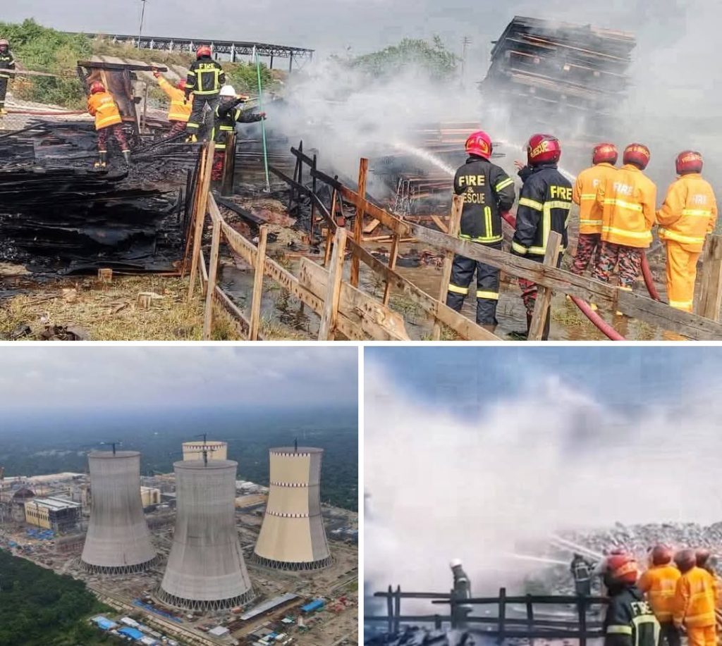 পাবনার রূপপুর পারমাণবিক প্রকল্পে আগুন, ফায়ার সার্ভিসের চেষ্টায় নিয়ন্ত্রণে